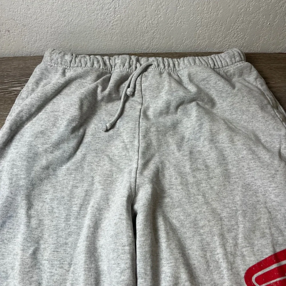 Honda Sweatpants Mens Large Gray Racing Team Graphic Wide Leg Streetwear Moto